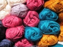 Colorful Spools of Yarn