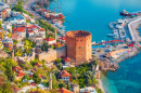 Kizil Kule Tower, Alanya Peninsula, Turkey