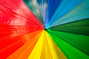 Rainbow Colored Umbrella
